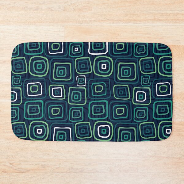 Item preview, Teal Tile Swirls designed and sold by Pink Pineapple Works.