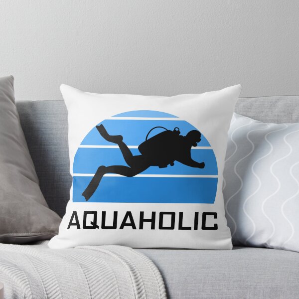 Item preview, Aquaholic Scuba Diver Funny Love Diving Ocean Water Dive  designed and sold by CreatedByHeidi.