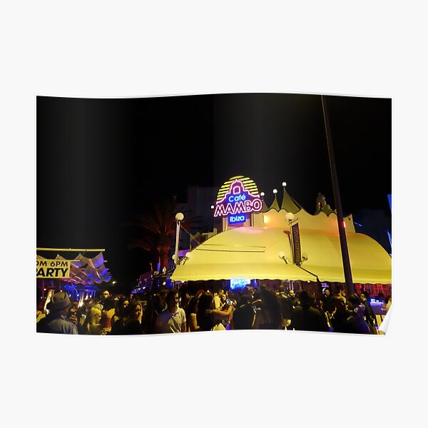 Ibiza Cafe Mambo Nacht Poster
