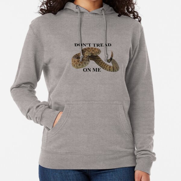 Dont Tread on Me (black lettering) Lightweight Hoodie