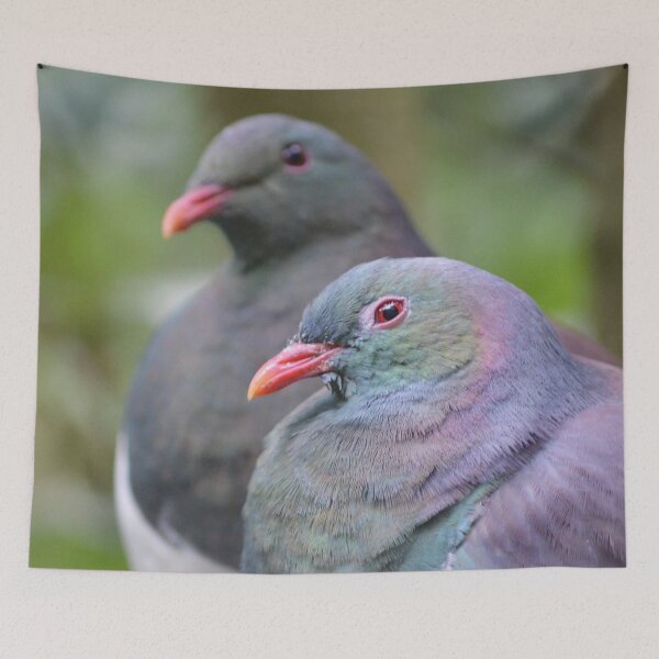 Item preview, New Zealand Wood Pigeon Pair designed and sold by lizdomett.