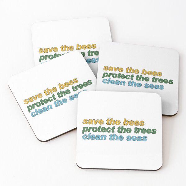 Item preview, save the bees protect the trees clean the seas designed and sold by mynameisliana.