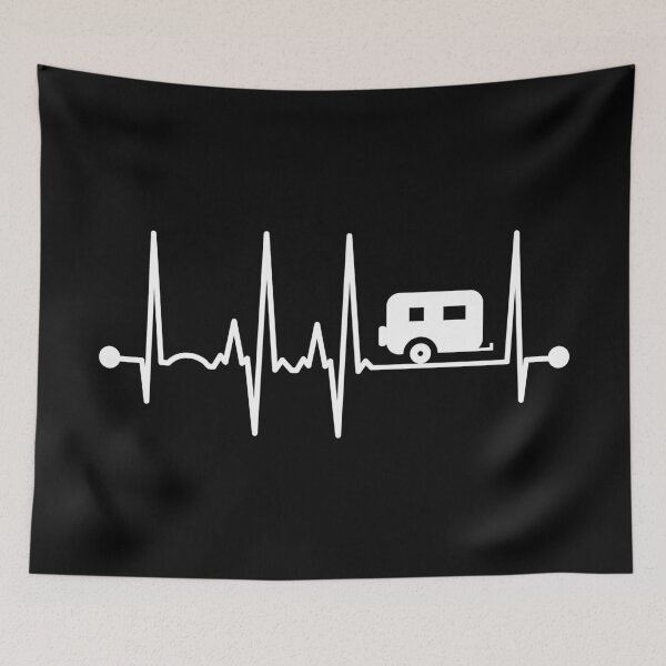 Item preview, Camper Heartbeat designed and sold by teesaurus.