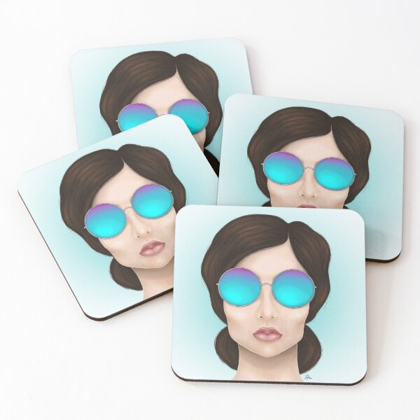 Item preview, Woman with Blue Sunglasses designed and sold by Matryoshka.