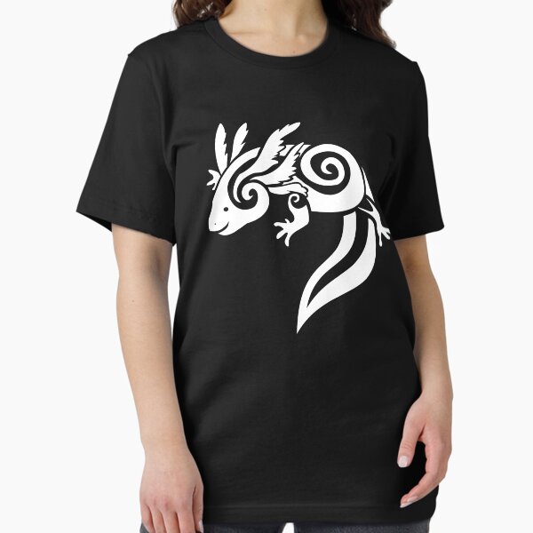 WhiteTribal Axolotl Mexican Salamander Essential T-Shirt