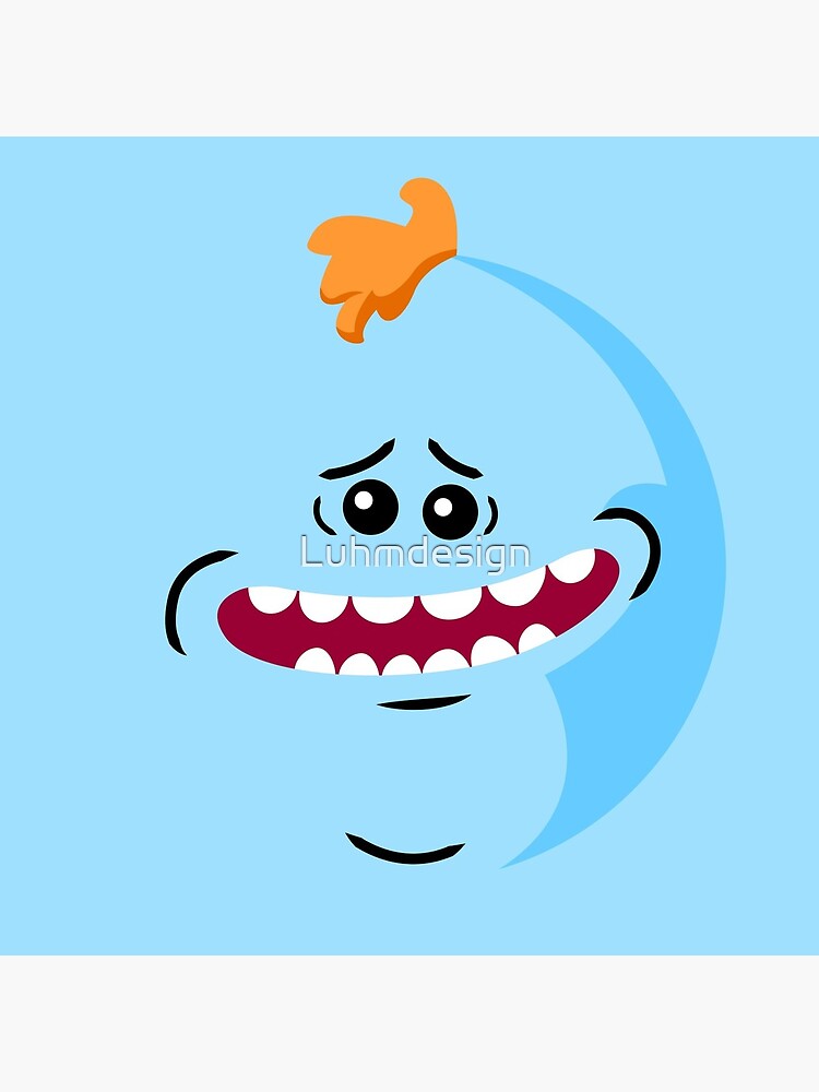 Rick and Morty - Mr. Meeseeks Face by Luhmdesign