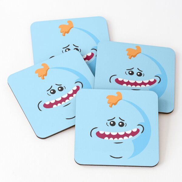 Rick and Morty - Mr. Meeseeks Face Coasters (Set of 4)