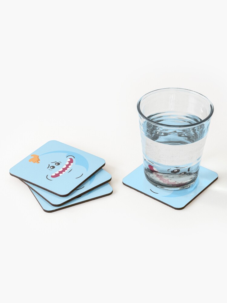 Alternate view of Rick and Morty - Mr. Meeseeks Face Coasters (Set of 4)
