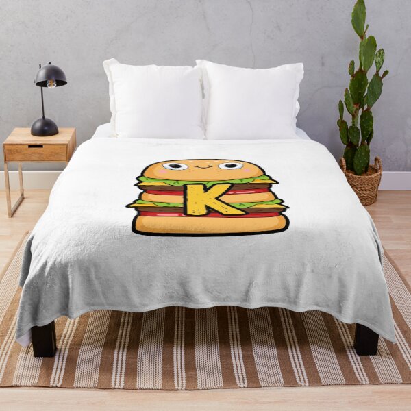 Artikelvorschau, Alphabet-Buchstabe K Super netter Burger entworfen und verkauft von kidsmonogram.
