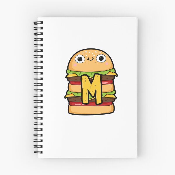 Item preview, Alphabet Letter M Super Cute Burger    designed and sold by kidsmonogram.