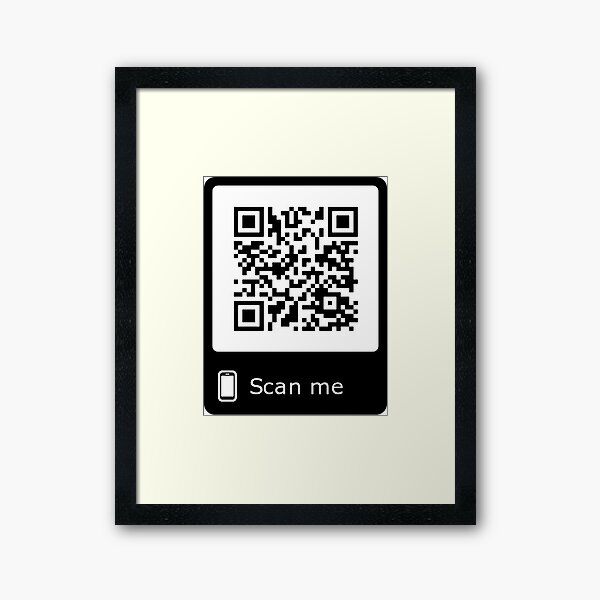 QR code Rick Roll to phone number Square Sticker