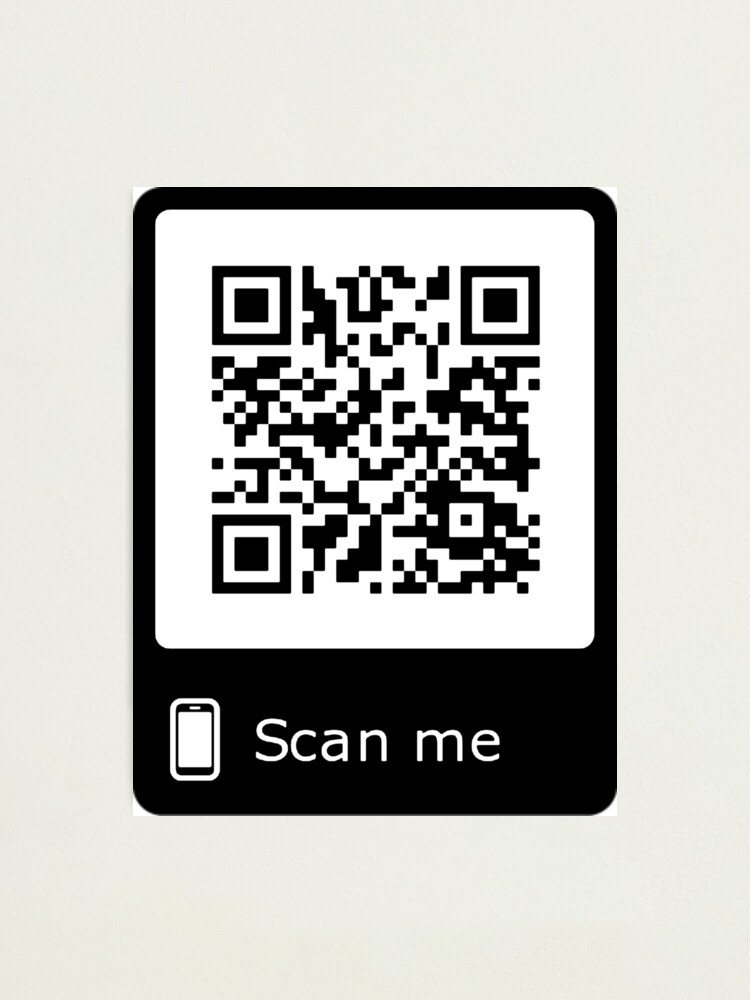 rickroll qr code -Barcode scan | Art Board Print