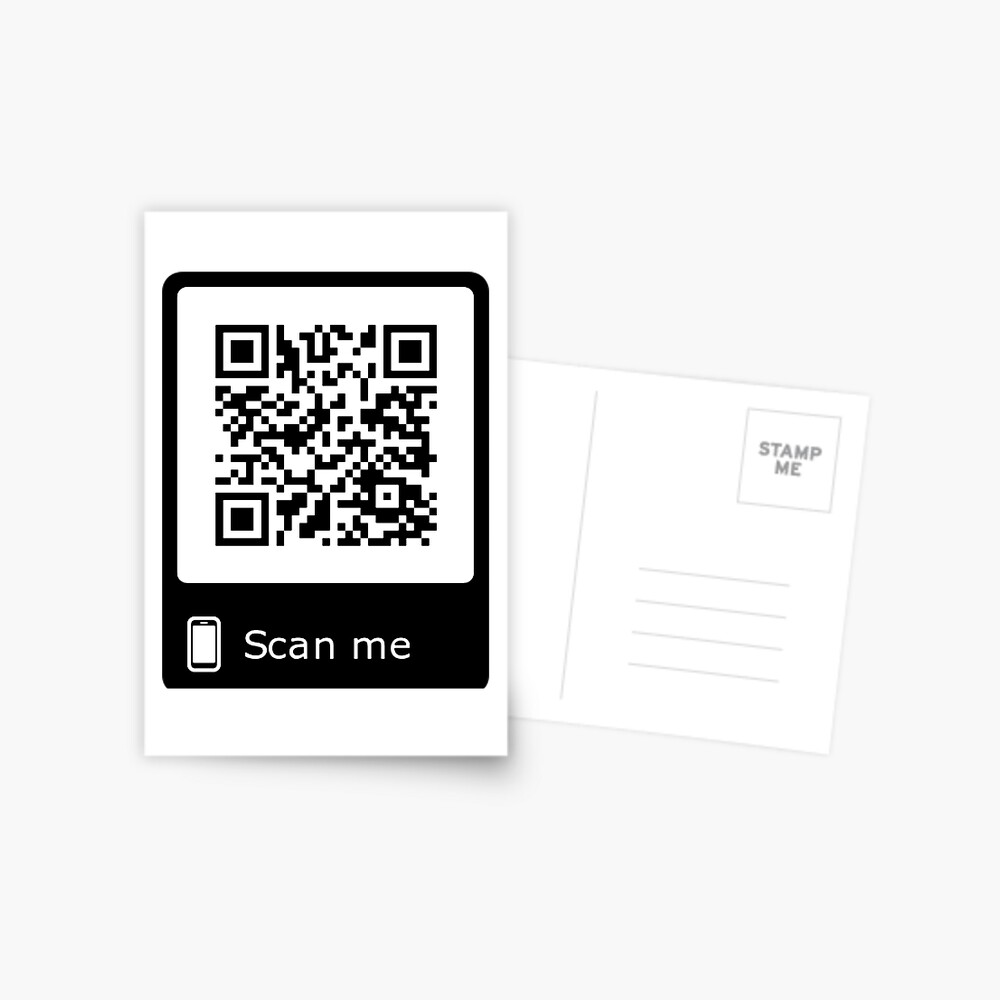 Rick Roll - QR Code Postcard for Sale by NikkiMouse82