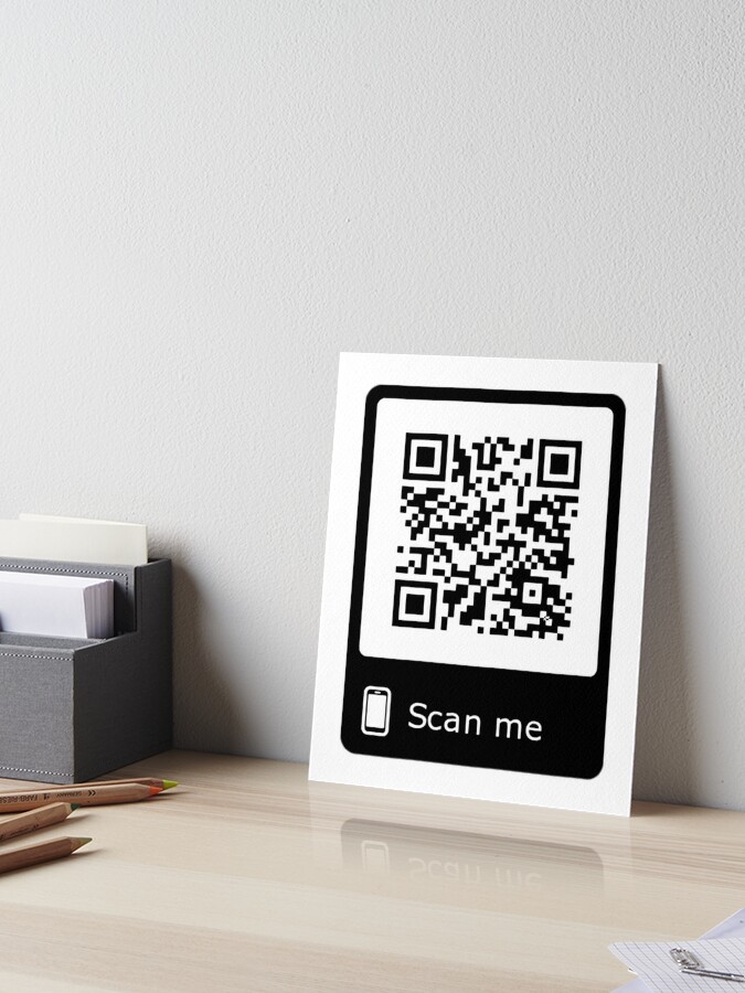 Rick Roll Link QR Code Poster for Sale by magsdesigns