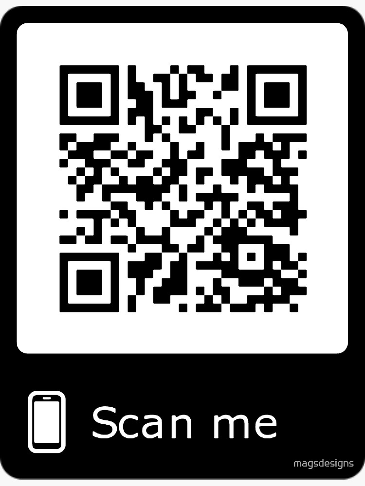 Rick Roll QR Code Sticker  Video Link 