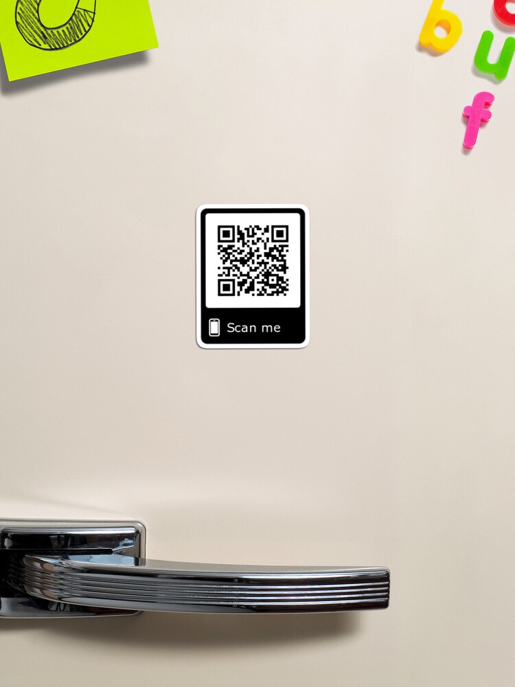 Rick Roll Link QR Code Magnet for Sale by magsdesigns