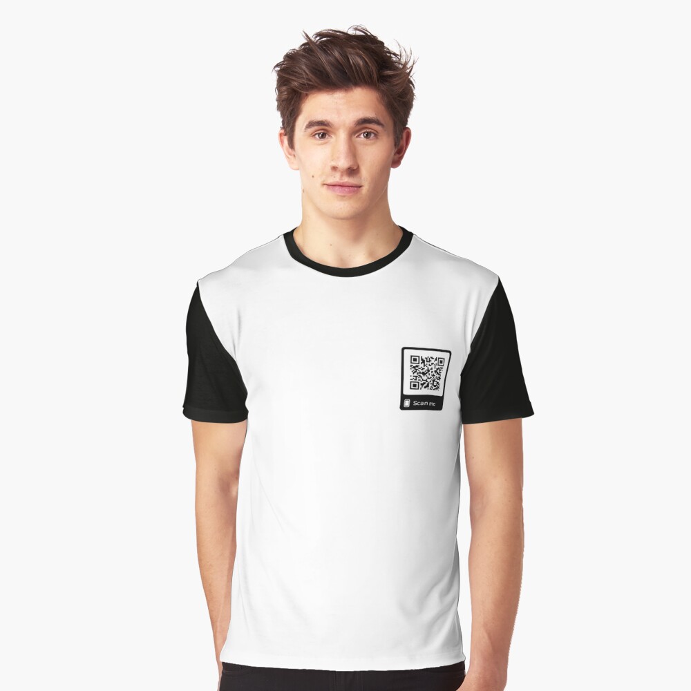 rick roll t shirt qr code