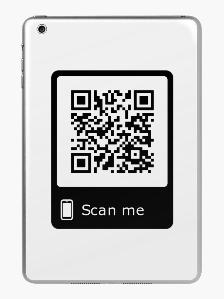 Rickroll qr Please scan for directions joke meme iPad Case & Skin for Sale  by Captain-Jackson