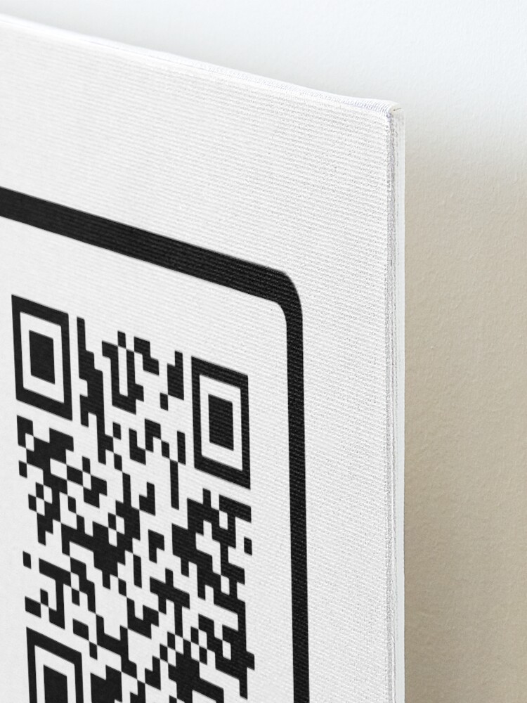 Rick Roll Link QR Code Poster for Sale by magsdesigns