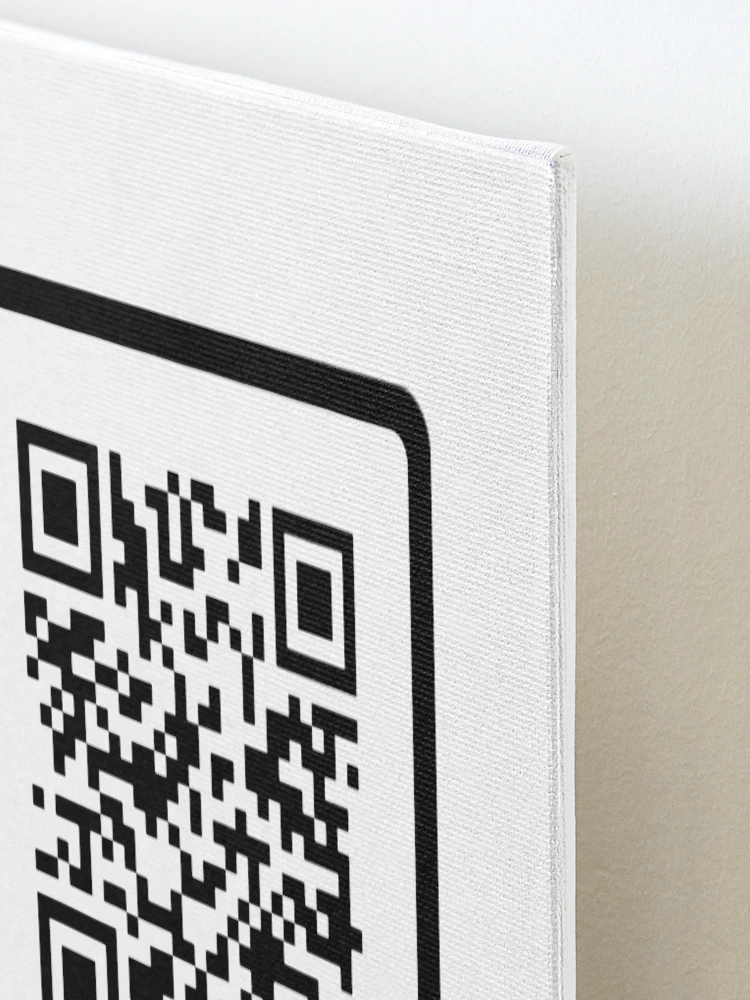 Rick Roll Link QR Code Art Print for Sale by magsdesigns