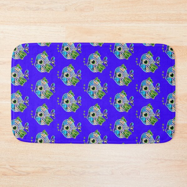 Item preview, "Gilly" | The Happy Fish - Blue Background designed and sold by LiseHoltArt.