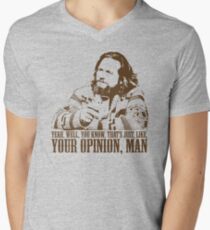 The Big Lebowski Just Like You're Opinion T-Shirt Men's V-Neck T-Shirt
