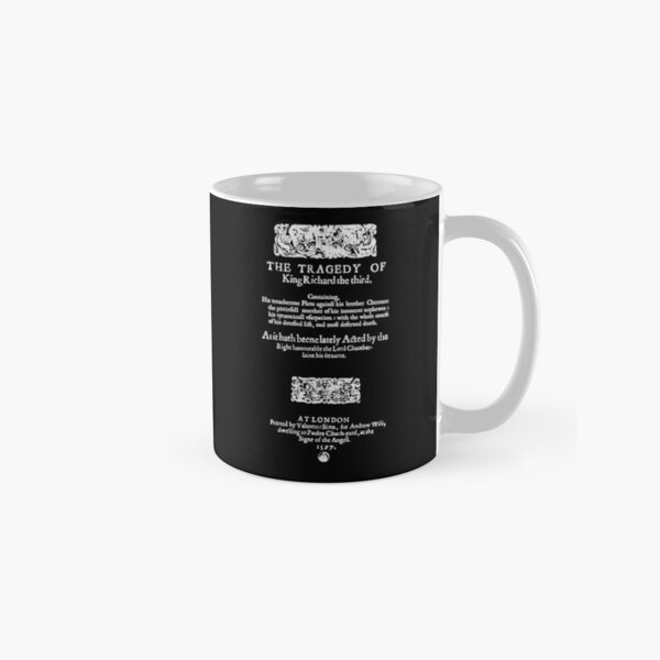 Shakespeare Richard III Frontpiece - Simple White Version Classic Mug