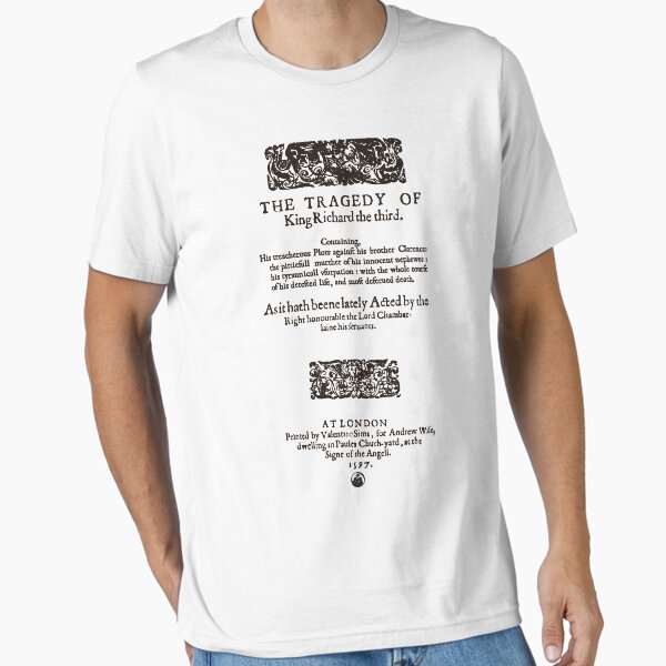 Item preview, Shakespeare Richard III Frontpiece - Simple Black Version designed and sold by Styled Vintage.