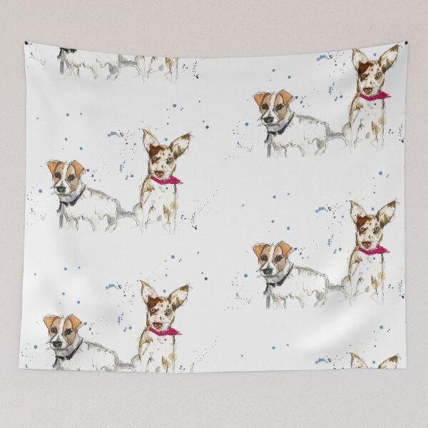 Item preview, Jack Russell and Koolie portrait. designed and sold by Peta Wakeham.