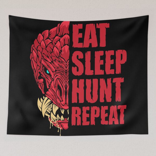 Item preview, Eat sleep hunt repeat Odogaron designed and sold by Dan Dee.