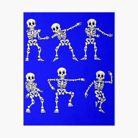 Dancing Skeleton Halloween Costume For Video Gamer Art Board Print By Teeshirtrepub Redbubble