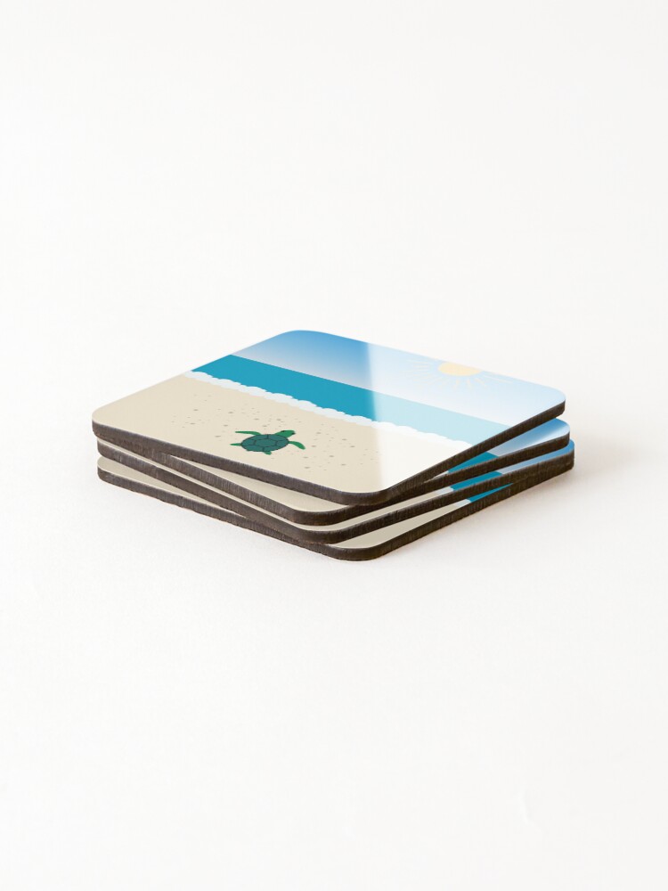 Thumbnail 4 of 5, Coasters (Set of 4), turtle designed and sold by Vectorqueen.