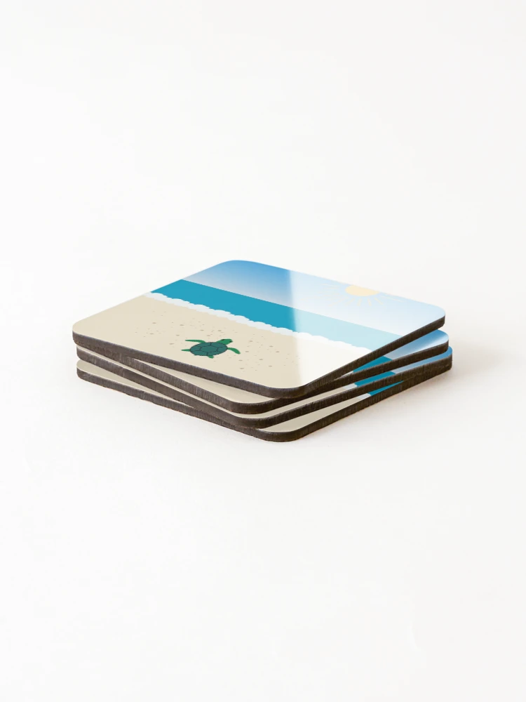 Thumbnail 4 of 5, Coasters (Set of 4), turtle designed and sold by Vectorqueen.