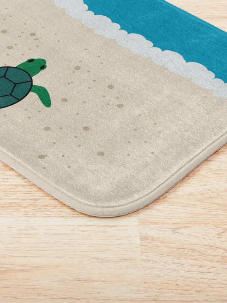 Thumbnail 3 of 6, Bath Mat, turtle designed and sold by Vectorqueen.