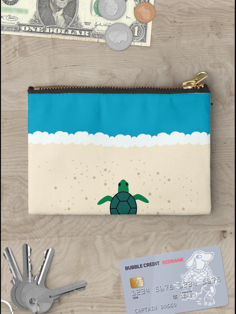 Thumbnail 3 of 4, Zipper Pouch, turtle designed and sold by Vectorqueen.