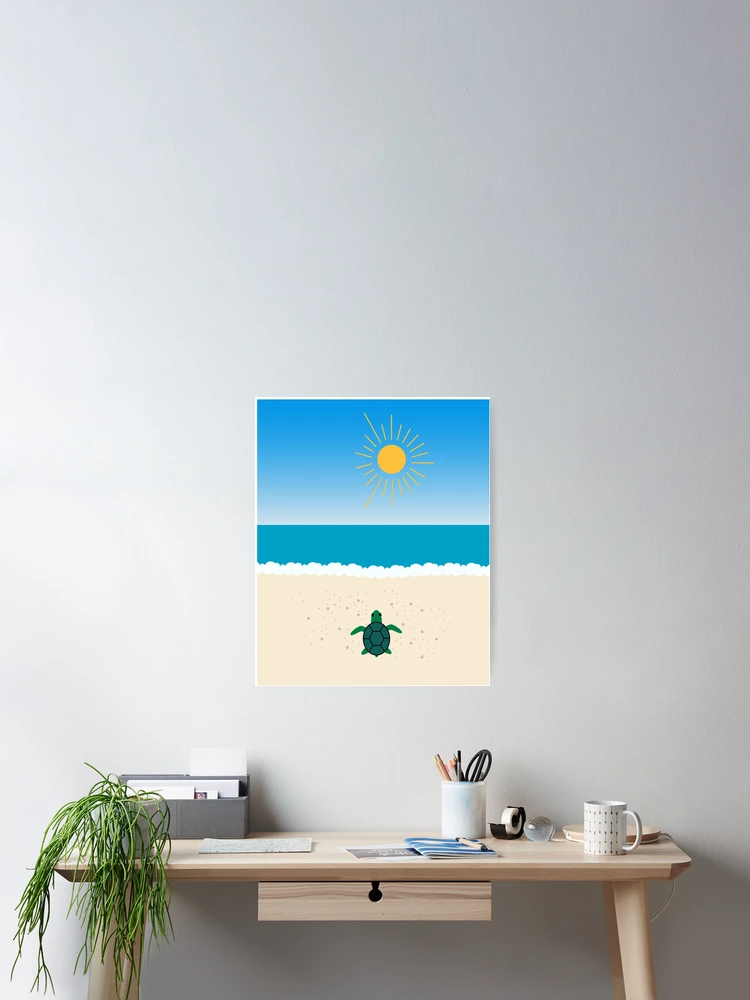 Thumbnail 2 of 3, Poster, turtle designed and sold by Vectorqueen.