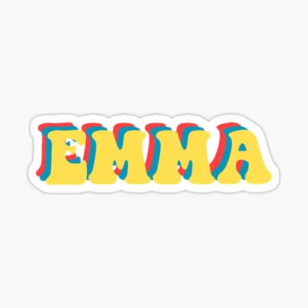 Emma Gifts & Designs for Girls Emma Things Funny Name Gift - Almohada para  niña (18.0 x 18.0 in), multicolor