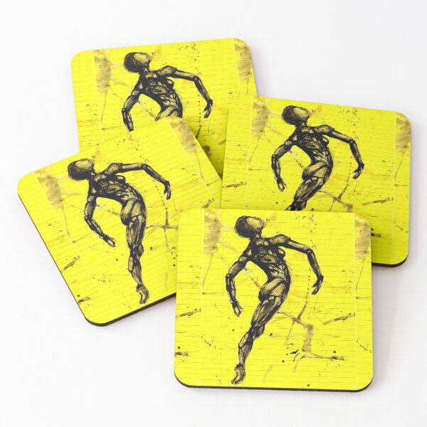 Item preview, Dancer No.2  * Black Ink on Yellow Paper designed and sold by danceink.