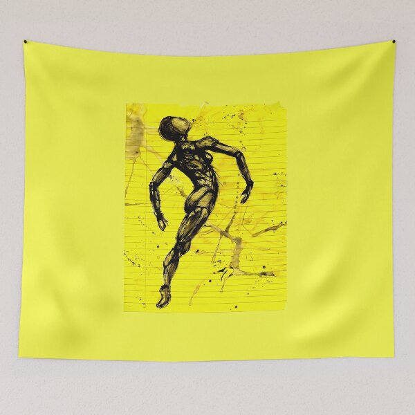 Item preview, Dancer No.2  * Black Ink on Yellow Paper designed and sold by danceink.