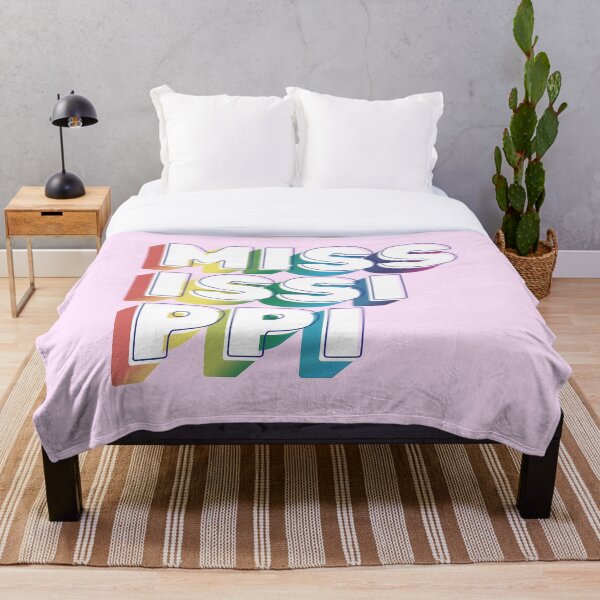 Item preview, Mississippi Rainbow Typography LGBT designed and sold by Seven-Stripes.