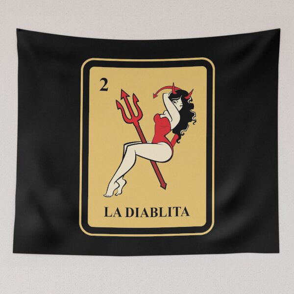 Item preview, Mexican La Diablita Loteria Shirt I traditional designed and sold by phskulmshirt.