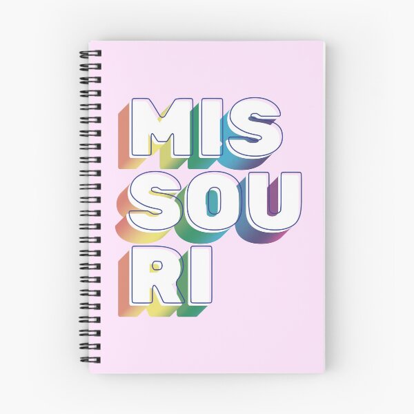 Aperçu de l'œuvre Typographie Missouri Rainbow LGBT créée et vendue par Seven-Stripes.