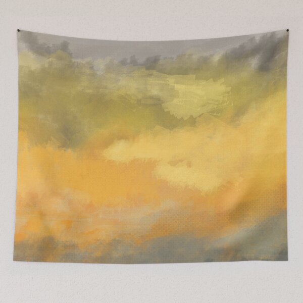 Item preview, Painted Dream Mist over Dusk on yellow designed and sold by NoaaDesign.
