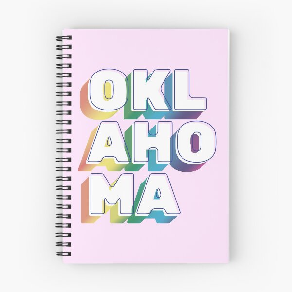 Artikelvorschau, Oklahoma Regenbogen Typografie LGBT entworfen und verkauft von Seven-Stripes.