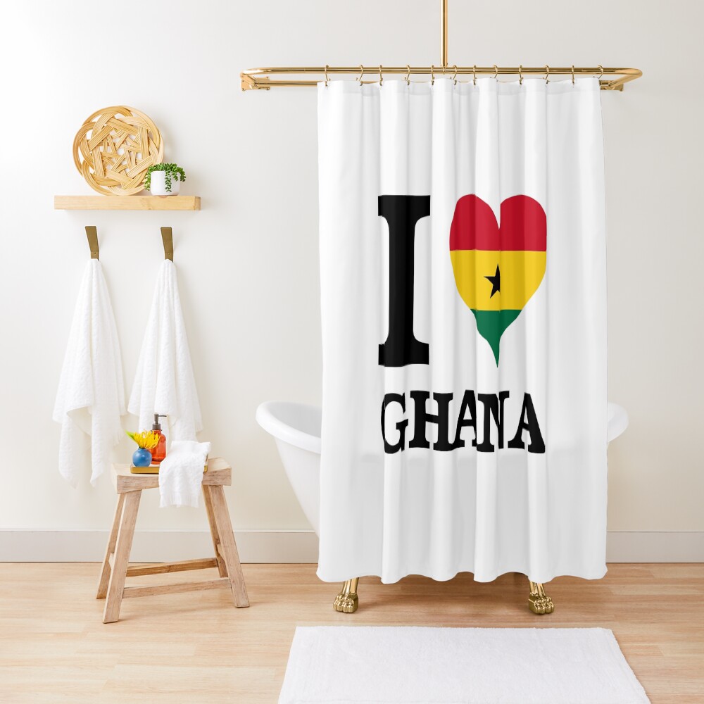 "I GHANA" Shower Curtain for Sale by NattyWear Redbubble