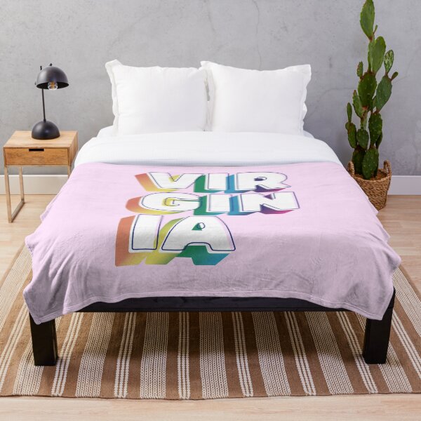 Item preview, Virginia Rainbow Typography LGBT designed and sold by Seven-Stripes.