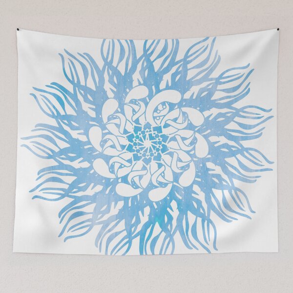 Item preview, Mandala Madness - Blue Fire designed and sold by stellapappi.