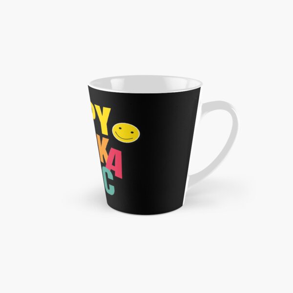Happy Workaholic transparent black Tasse (konisch)