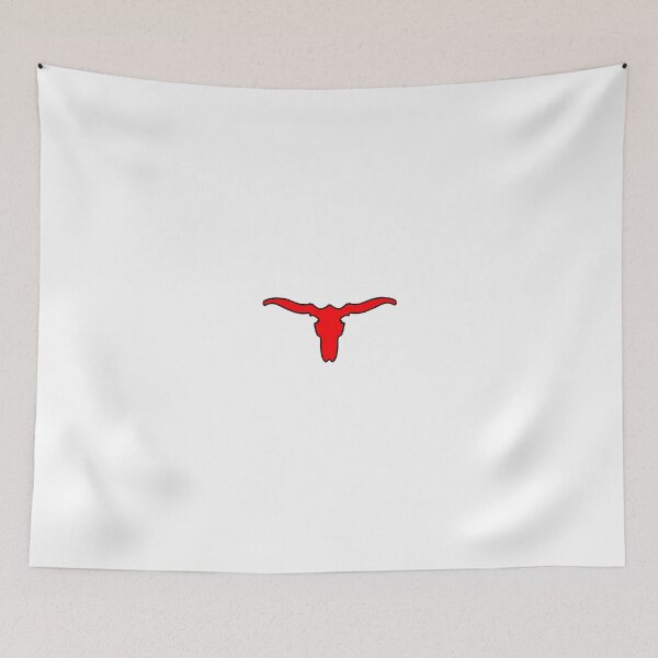 Item preview, cattle skull with horns red designed and sold by freaks13.