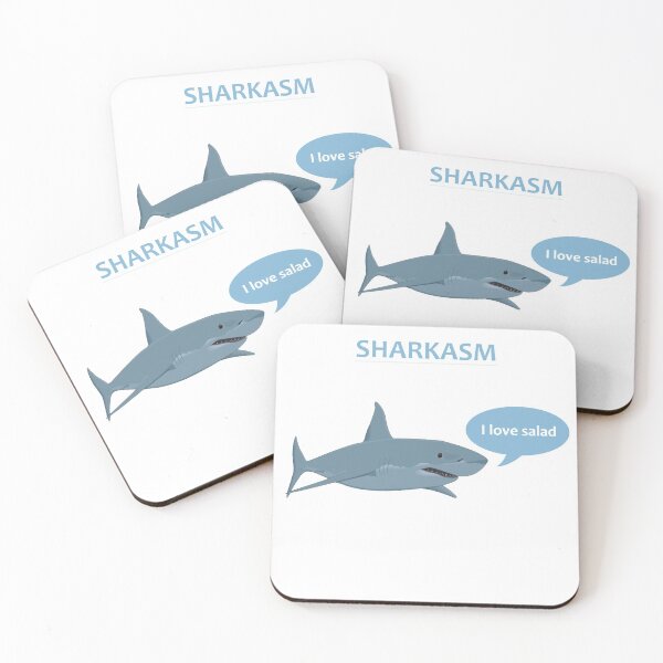 Item preview, Awesome Sharkasm 'I Love Salad' designed and sold by PopArtdom.